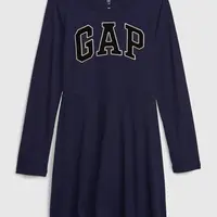 GAP Dětské šaty s logem - Holky