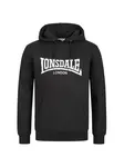 LONSDALE Mikina 'Wolterton'  čierna / biela