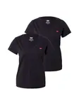 LEVI'S ® Tričko 'Perfect V-Neck Tee (2-Pack)'  červená / čierna / biela