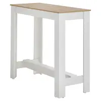 MID.YOU BAROVÝ STŮL, bílá, dub artisan, 115/50/103 cm
