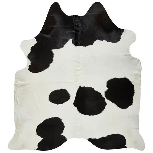 Linea Natura HOVĚZÍ KOŽEŠINA, 160/250 cm, vícebarevná, černá