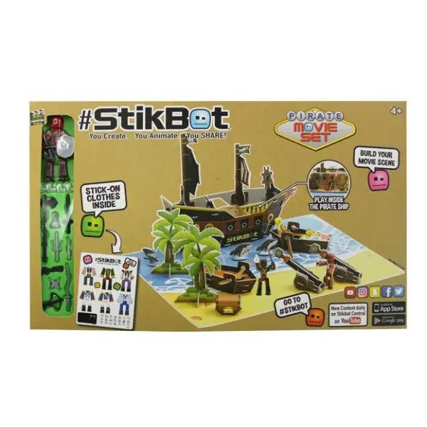 StikBot filmařská sada, pirátská loď nebo farma