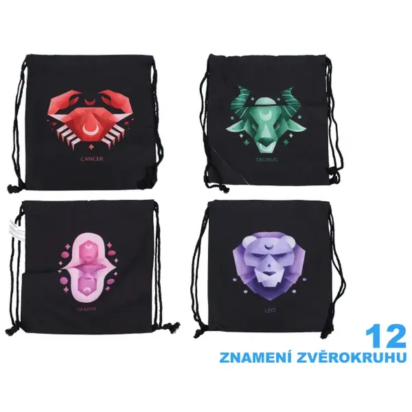 Pytlík na přezůvky 35,5x44 cm - Zodiac