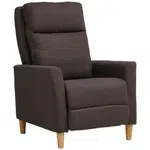 Carryhome TELEVIZNÍ KŘESLO, plast, textil, hnědá