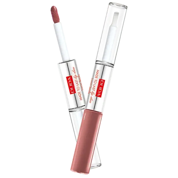 PUPA Milano Dlouhotrvající tekutá rtěnka Made To Last Lip Duo (Liquid Lip Colour) 2 x 4 ml 011 Natural Brown