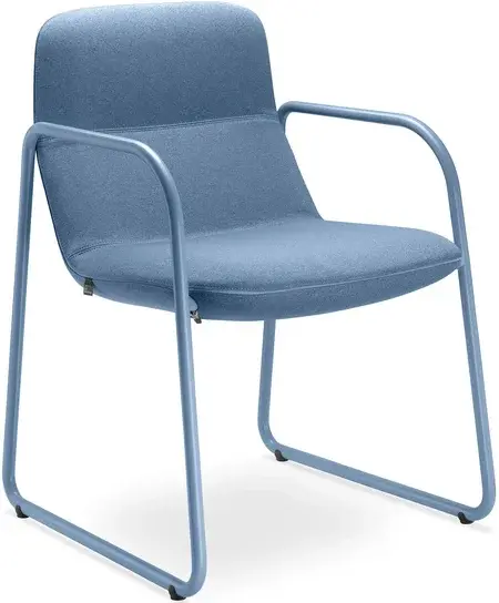 LD SEATING Designové křeslo FLEXI LOUNGE, FL-M-Q-N15, modrá podnož