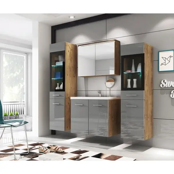 P & B KOUPELNA šedá, barvy kaštanu