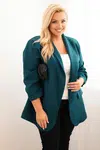 Kesi Włoski Dámská blazer Plus Size elegantní mořská