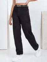 Dámské široké černé džíny Dstreet