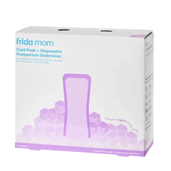FRIDA Mom chladící absorpční Ice Maxi vložky + jednorázové poporodní kalhotky 10 ks
