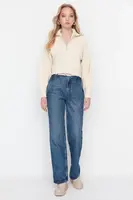 Dámské rifle Trendyol High Waist