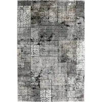 Novel TKANÝ KOBEREC, 120/170 cm, šedá, černá