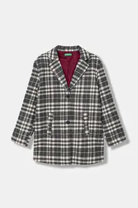 Dětský kabát s příměsí vlny United Colors of Benetton