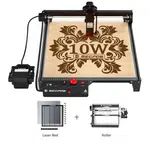 Mecpow X3 Pro 10W Laser Engraver With Air Assist System + G3 Pro Rotary Roller + H44 Laser Bed