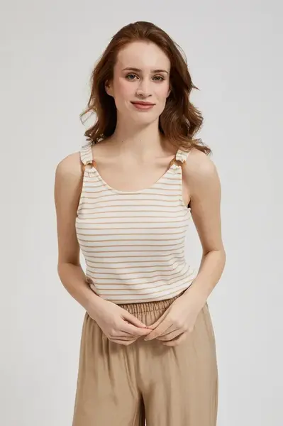 Marisse Women's Blouse L-Ts-4391 Off White