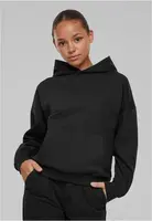 Women's organic oversized hoodie black