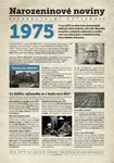 Narozeninové noviny 1975 s vlastním textem a fotografií, S fotografií a textem