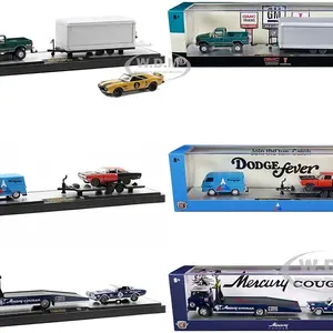 Auto Haulers Set of 3 Trucks Release 63 Limited Edition to 8400 pieces Worldwide 1/64 Diecast Models by M2 Machines
