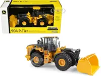 John Deere 904 P-Tier Wheel Loader Yellow and Gray "Prestige Collection" 1/50 Diecast Model by ERTL TOMY