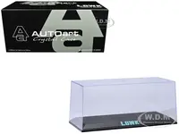 Collectible Display Show Case with Black Plastic Base and Green "LBWK" Logo for 1/18-1/24 Scale Model Cars by Autoart