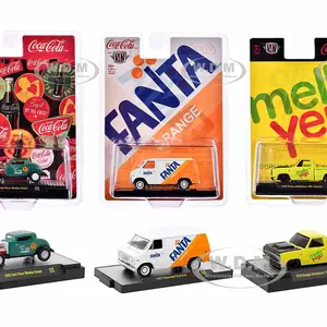 "Sodas" Set of 3 pieces Release 40 Limited Edition to 9250 pieces Worldwide 1/64 Diecast Model Cars by M2 Machines