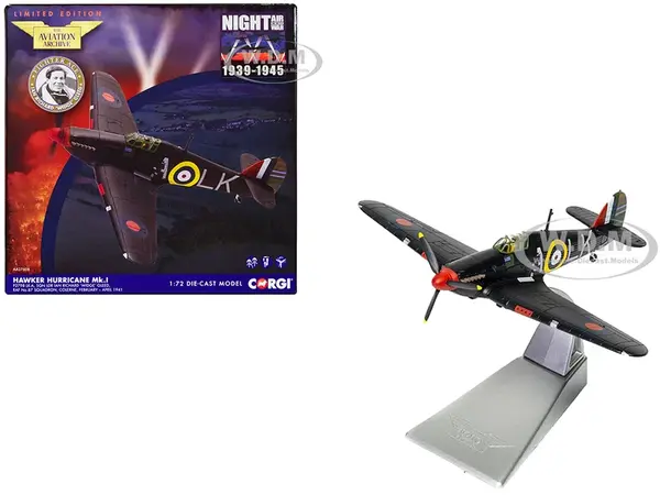 Hawker Hurricane Mk.I Fighter Aircraft "Sqn Ldr. Ian Richard Widge Gleed No.87 Sqn Colerne" (1941) British Royal Air Force "The Aviation Archive" Ser