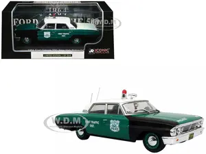 1964 Ford Galaxie 500 Police Car "New York Police Department" Black and Green with White Top Limited Edition to 504 pieces Worldwide 1/43 Diecast Mod