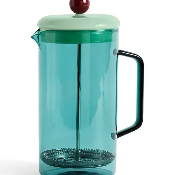 Pístový kávovar HAY French Press 1 L tyrkysová barva
