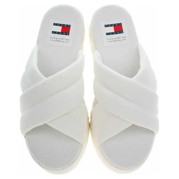 Dámské pantofle Tommy Hilfiger EN0EN02465 Ecru 39