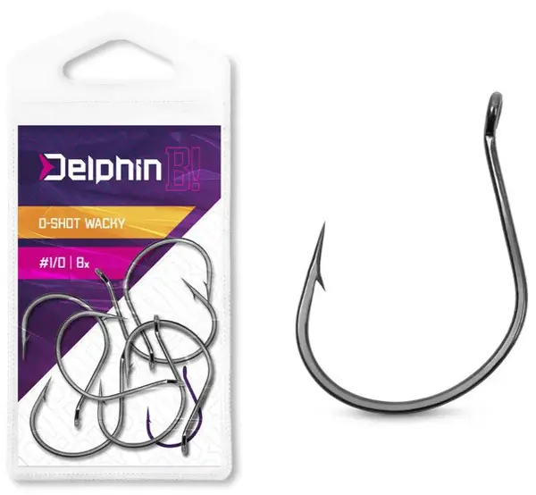 Delphin háčky b! d-shot wacky 8 ks - 1/0