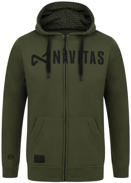 Navitas mikina core zip hoody green - xxl