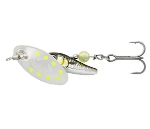 Savage gear třpytka sticklebait spinner green silver ayu - 1 4,5 g