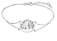 Lotus Silver Krásný stříbrný náramek Strom života s barevnými zirkony LP1890-2/1