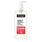 Neutrogena Čisticí gel proti pupínkům Clear & Defend+ (Facial Wash) 200 ml