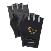 Savage gear rukavice neoprene half finger black - xl