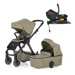 PETITE&MARS Kočárek kombinovaný ICON 2v1 Mossy Green LITE AIR + Core Pro i-Size Black Grey + Báze