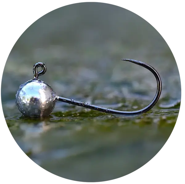 Redbass bezprotihrotá jigová hlavička sickle 5 ks 4 - 3 g