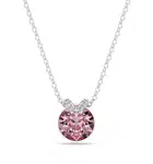 Swarovski Elegantní náhrdelník s růžovým krystalem Bella 5724289