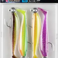 Fox rage gumová nástraha zander pro shad loaded mixed uv colour pack - 10 cm 10 g 4/0