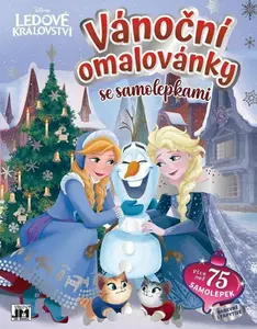 Vánoční omalovánky se samolepkami - Ledové království