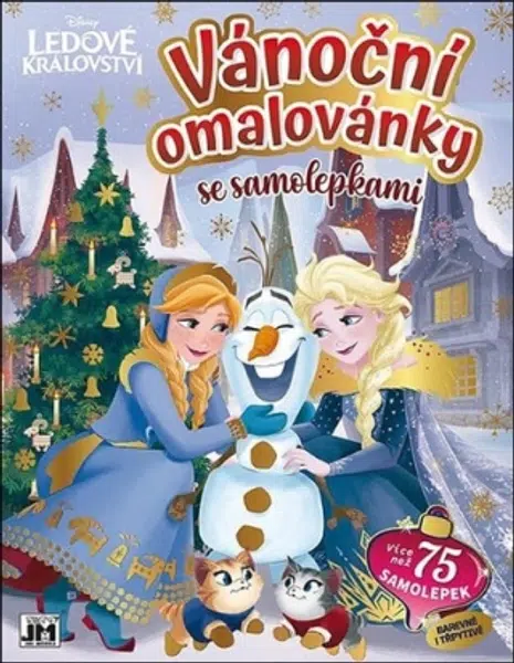 Vánoční omalovánky se samolepkami - Ledové království