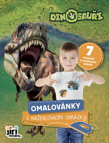 Omalovánky s nažehlovacími obrázky Dinosauři
