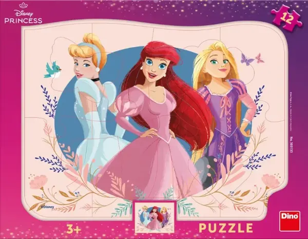 Puzzle Princezny 12 dílků deskové