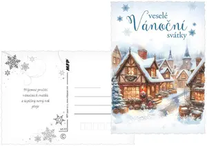 Pohlednice vánoční 177 C výsek