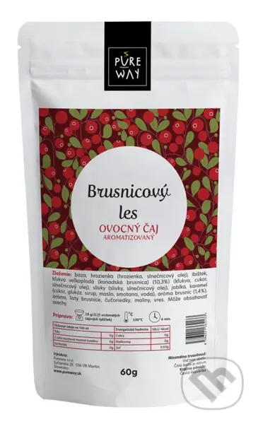 Brusnicový les (sypaný ovocný čaj aromatizovaný) - Česká republika