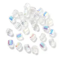 Electroplate Column Glass Beads