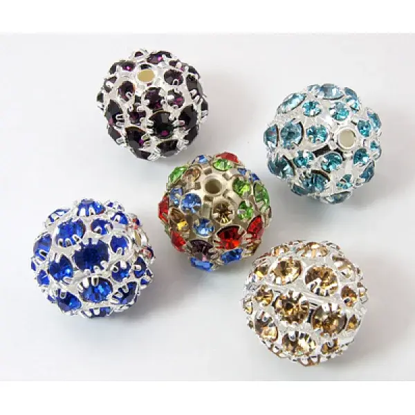 Brass Rhinestone Beads