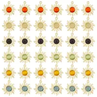 36Pcs 6 Colors Cat Eye Pendants