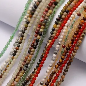 Natural Assorted Gemstone Bead Strands