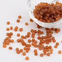 6/0 Frosted Round Glass Seed Beads